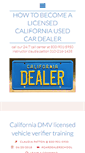 Mobile Screenshot of howtobeacardealer.com